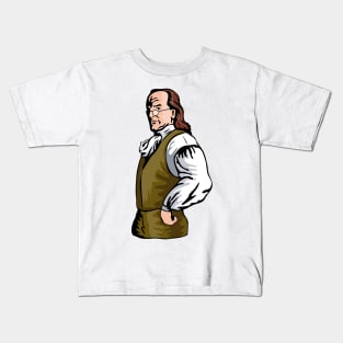 Benjamin Franklin Retro Kids T-Shirt